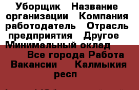 Уборщик › Название организации ­ Компания-работодатель › Отрасль предприятия ­ Другое › Минимальный оклад ­ 13 000 - Все города Работа » Вакансии   . Калмыкия респ.